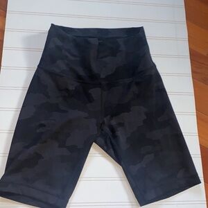 lululemon athletica Black Camo Bike Shorts